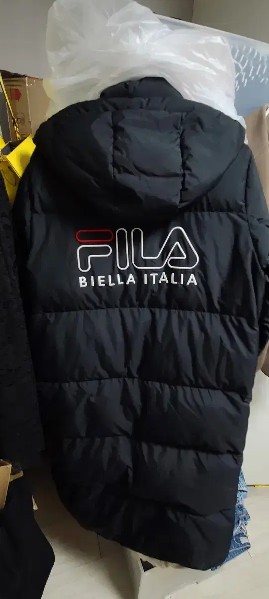 휠라 롱패딩s / fila 패딩 /블랙 